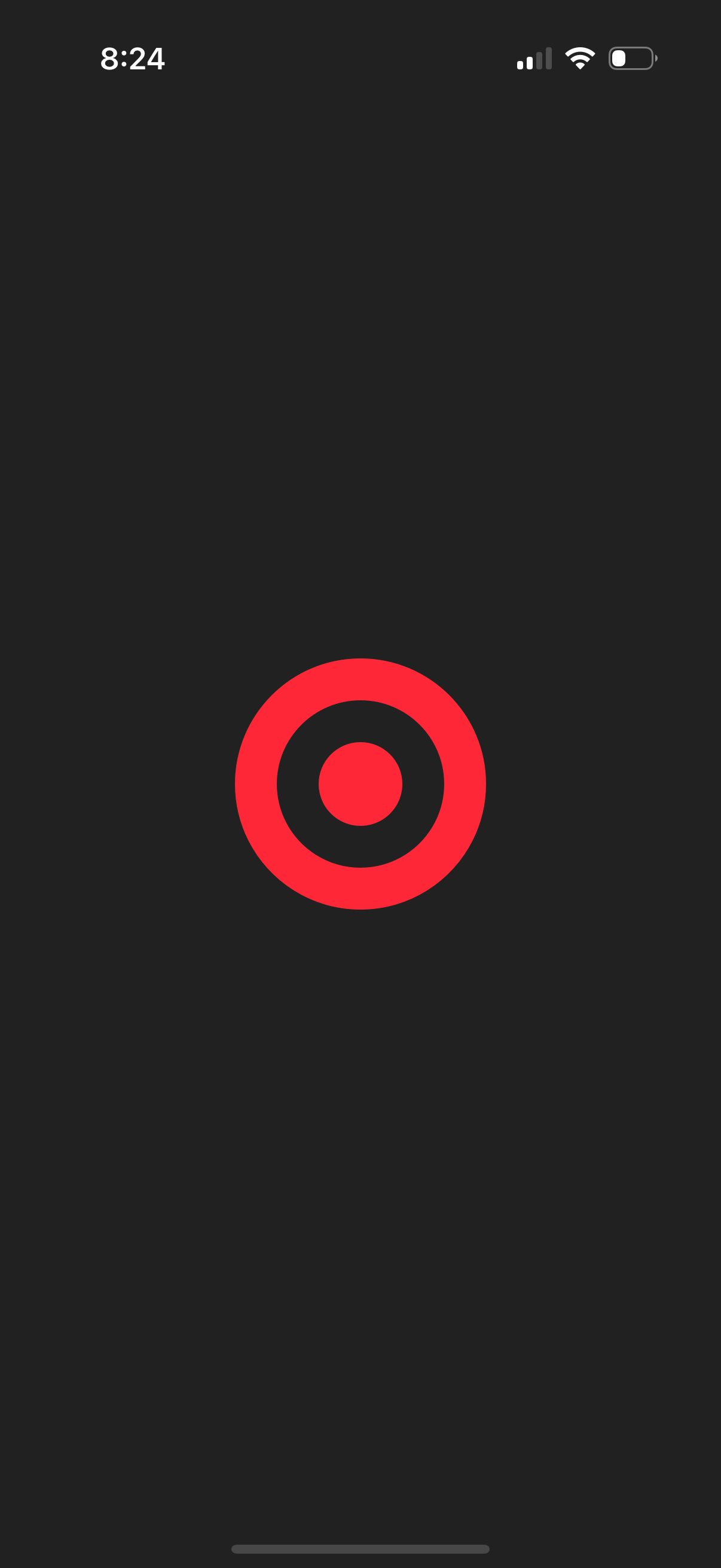 target empty-state screenshot